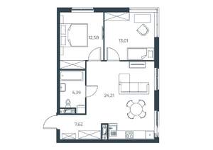 2-к квартира, вторичка, 63м2, 12/30 этаж